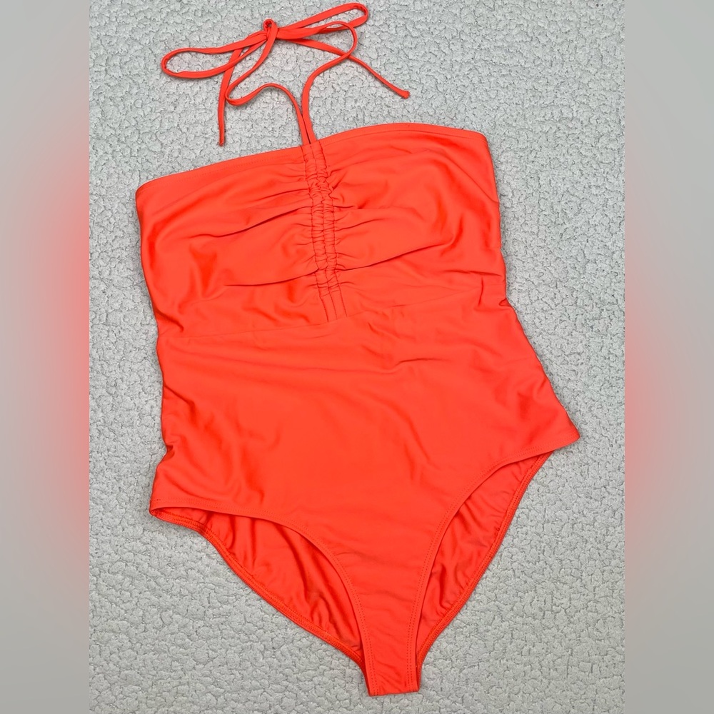 Daughters of Summer Heather Bandeau Tie Back One Piece Swimsuit